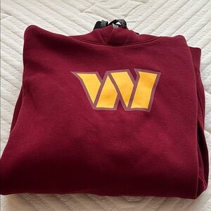 Maroon Hoodie with Yellow Logo